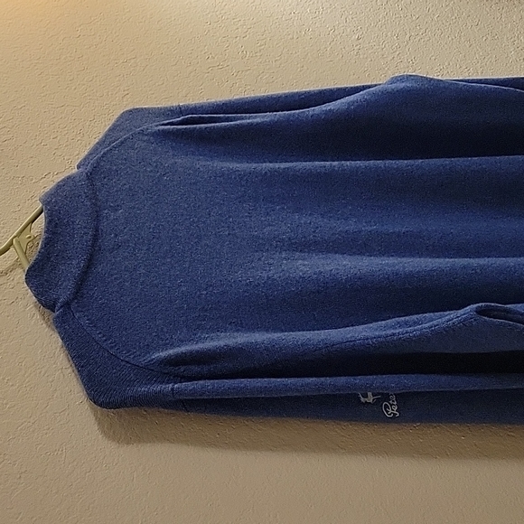 Peter Scott Pure Wool 1/4-zip Sweater - Blue - EU 44 - Picture 15 of 16